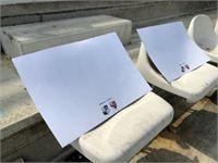 CARTONCINO PER TIFOSI 2 IN UNO CLAPPER E VENTAGLIO